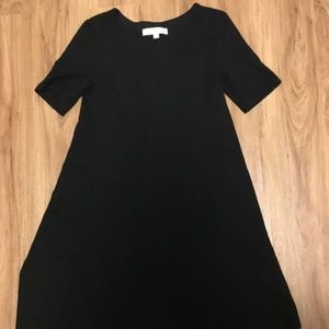 Ann Taylor Loft A-Line Black Dress